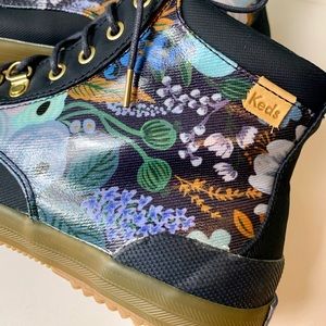 Keds x Rifle Paper Co. Navy Scout Garden Party Water-Resistant Boots Size 8.5